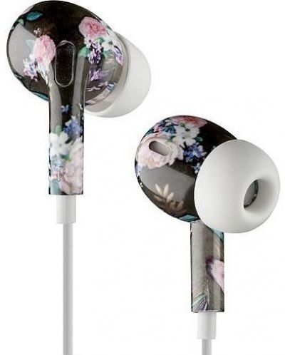 Ακουστικά με μικρόφωνο Cellularline - Music Sound Flowers, πολύχρωμα - 2